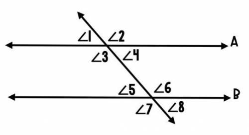 Which of the following angles would not be congruent to the measure of ∠7? HELPPP!!!
