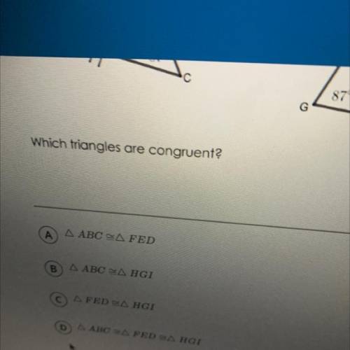 Which Triangles are congruent