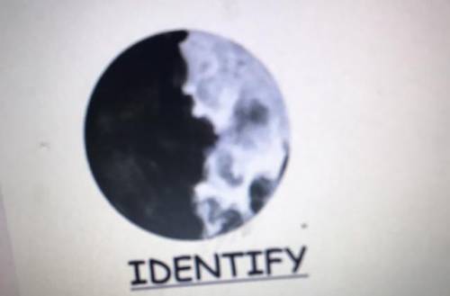 Identify the moon phase pictured below
IDENTIFY