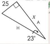 Solve this right angle trig problem. round to the nearest tenth.