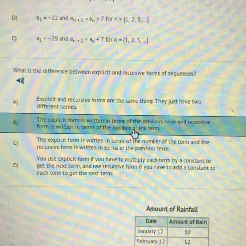 What is the difference between explicit and recursive forms of sequences?