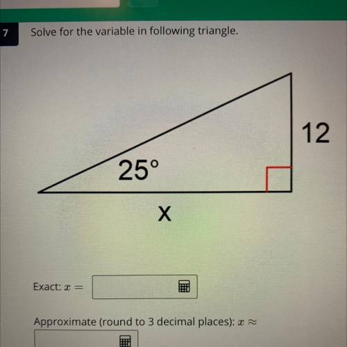 Should be pretty easy to answer, I just need a refresher. I forgot how to solve for triangles...