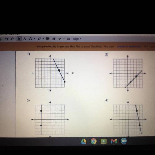 Find the slope of each line