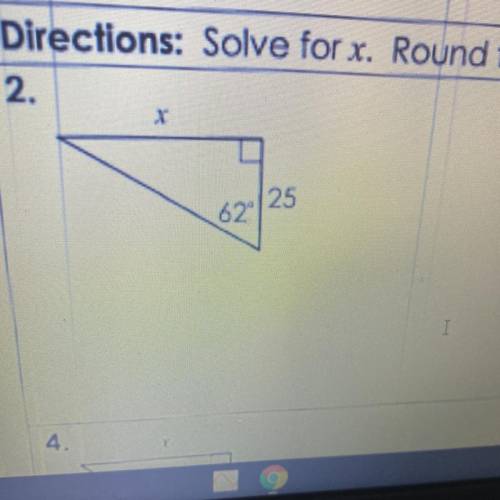 Solve for x and round to the nearest tenth?