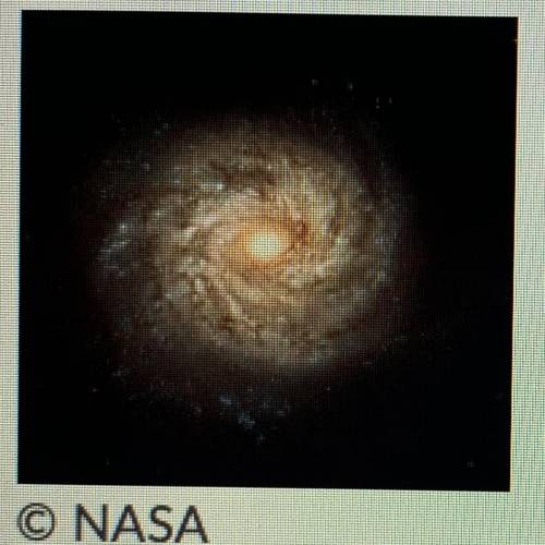 Please help!

Will mark brainliest!
The picture below shows a galaxy which revolves around a singl
