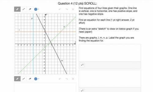 Help please. can you please help me figure out 4 equations if 4 lines given their graphs.