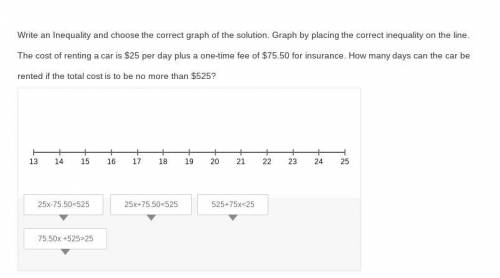 PLS ANSWER I DO NOT HAVE A LOT OF TIME

Write an Inequality and choose the correct graph of the so