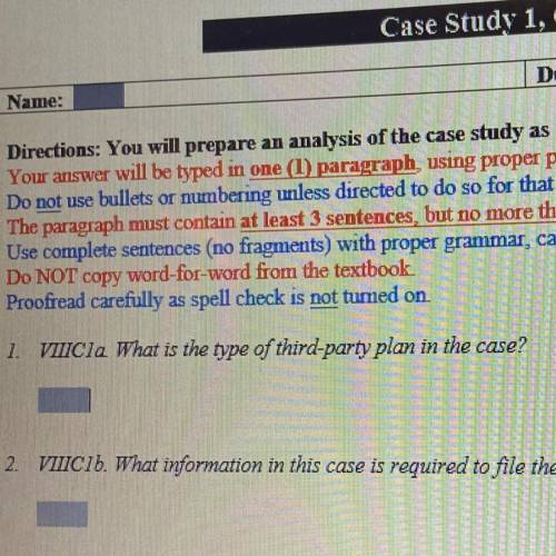 Directions: You will prepare an analysis of the case study as it relates to the questions belo

Yo