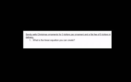 What is the linear equation? (In y=mx+b form)