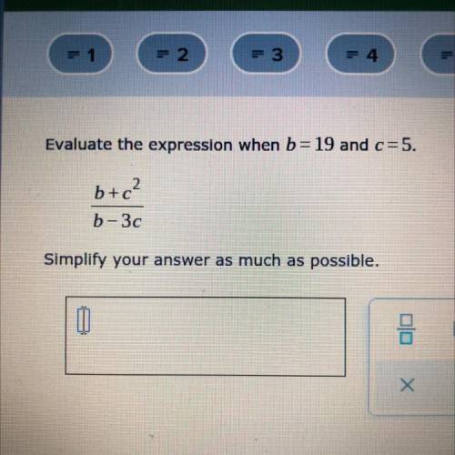 Evaluate the question and simplify
