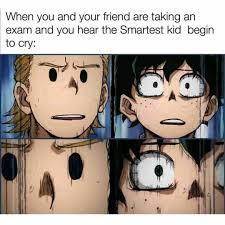 Some memes for all you mha lovers