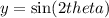 y =  \sin(2theta)