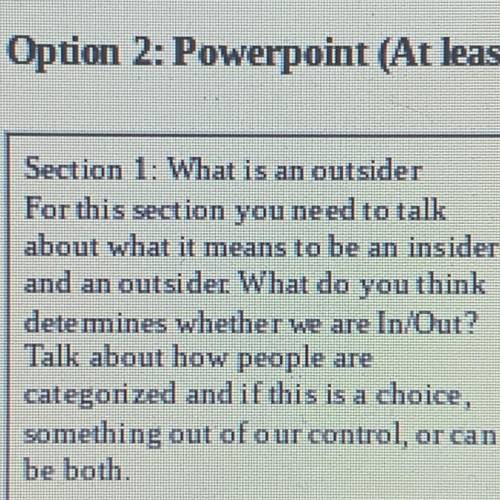 What is does it mean to be an outsider? What determines wheaten people are outsiders or insiders