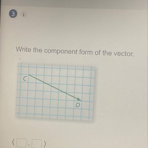 Write the component form of the vector