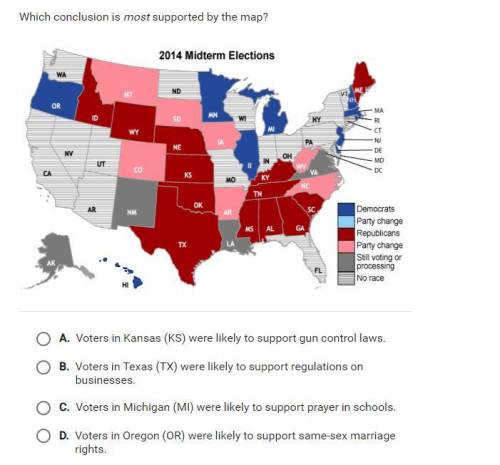 (Please Help Fast!) Which conclusion is most supported by the map?