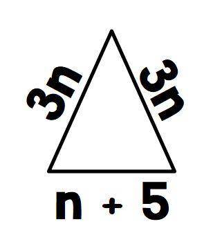 Write and simplify an expression for the perimeter (sum of all sides) of the triangle. Explain your