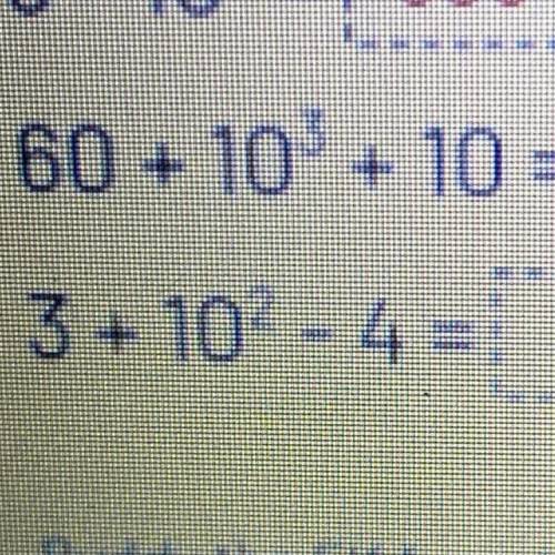 Can someone help me with..
60+10cubed + 10=?