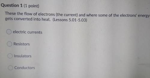 These the flow of electrons (the current) and where some of the electrons' energy gets converted in