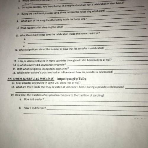 NEED HELP PLS WITH SPANISH HW DUE IN 30 min.