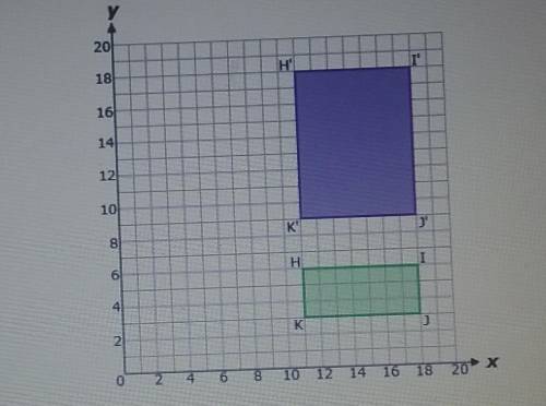 I need to find the rule for the transformation from quadrilateral HIJK to H'I'J'K'