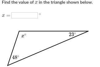Find the value of xxx in the triangle shown below.