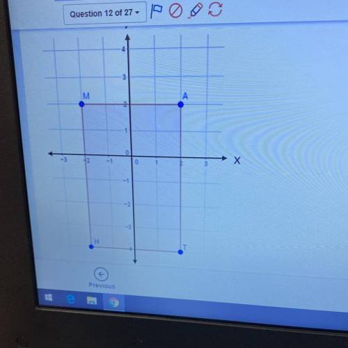 Select all the transformations that would carry rectangle MATH onto itself.

Aa reflection across