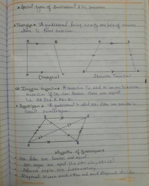 Can anyone tell me theorem of Parallelogram*#