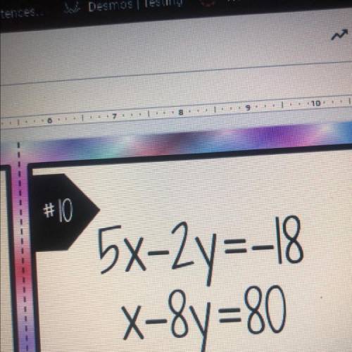 Question 3

On problem #10, which variable will be the easiest to isolate in order to solve the sy