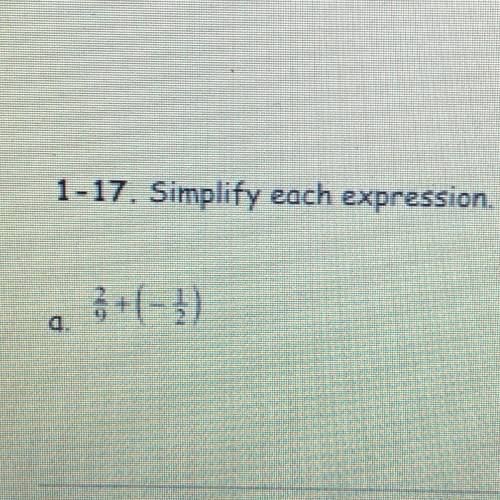Simplify the expression of