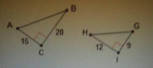 Consider the two triangles. To prove that the triangles are similar by the SAS similarity theorem,