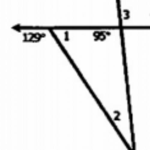 What is the measure of angle 1?