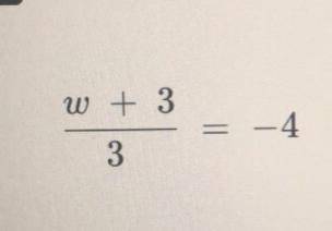 Solve the following equation for the variable