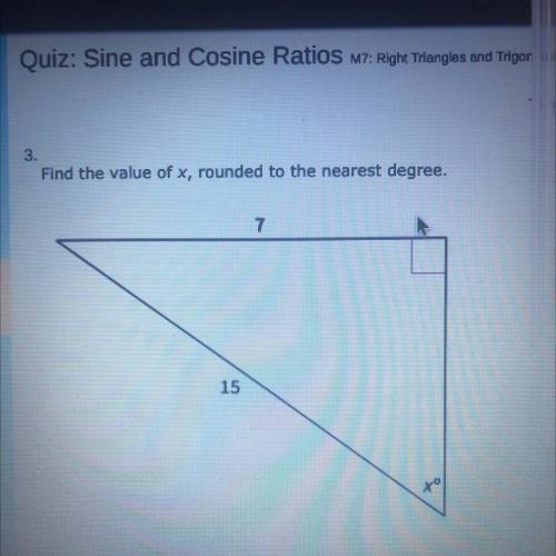 Pls help
Find the value of x rounded to the nearest tenth