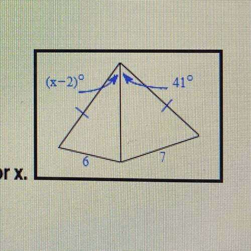 Find the range of possible values for x. The range is___