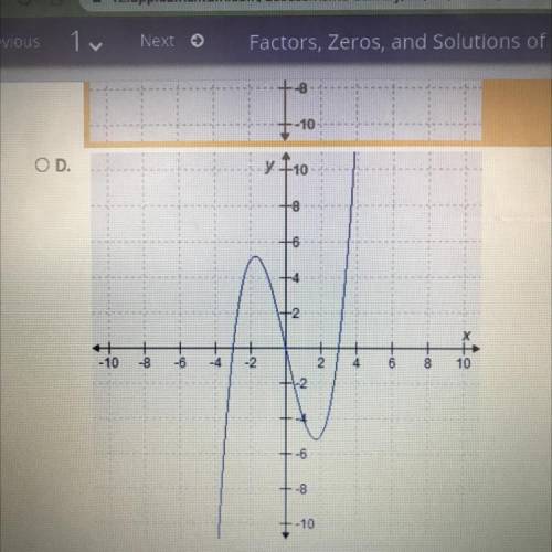 PLS HELP!! Which graph best represents a function with zeros of -3,0, and 2?