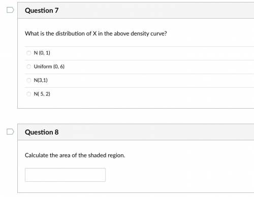 For Stats I'm not sure how to find the the distribution of X in a density curve refer to images and