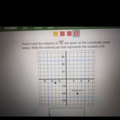 I need the ordered pair that represents the location of B