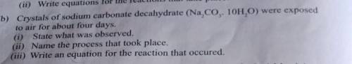Chemistry answer please the above