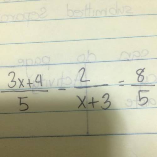 Solve for rational algebraic equation.