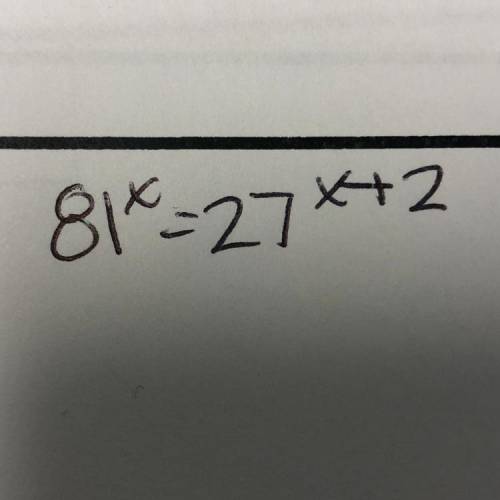 Give me steps on how to solve this problem please! i’m a junior currently learning Exponential Func