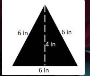 Find the area of the triangle