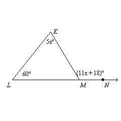 Find M/KMN
a. 85°
b. 7°
c. 95°
d. 35°