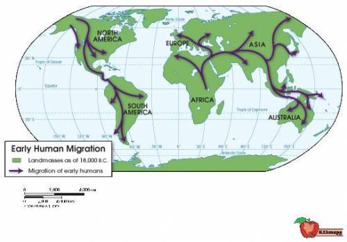 Use the map to answer the following question:

Based on this map, where are the oldest human civi