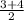 \frac{3+4}{2}