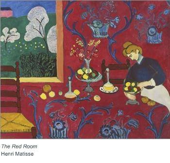 Which of the following is a distinguishing characteristic of Fauvism in The Red Room by Henri Matis