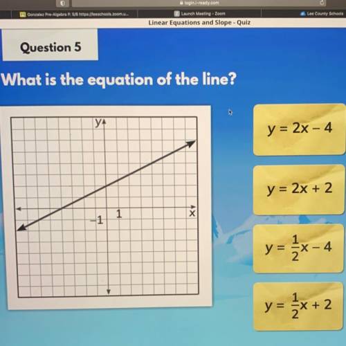 What is the equation of the line?