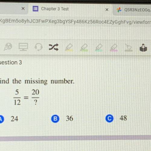 Find the missing number.