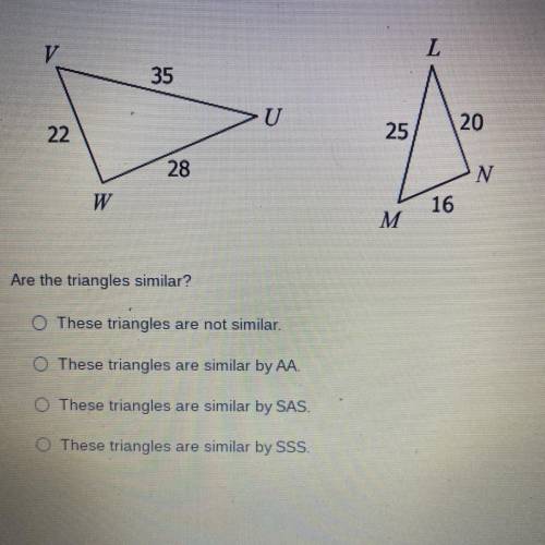 Are the triangles similar