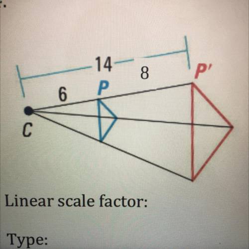 How do I calculate the linear scale factor for this dilation?