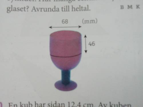 The glass consists of a hemisphere and a cylinder. How many centilitres does the glass hold? Round